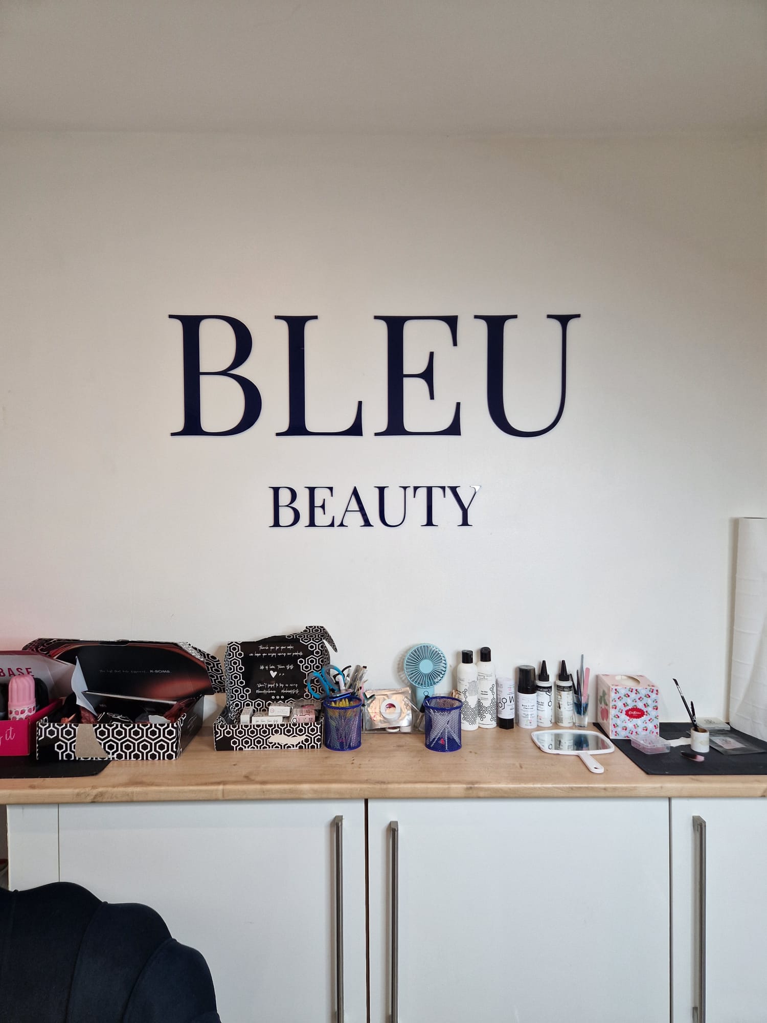Raised interior beauty logo by Total Sign Solutions